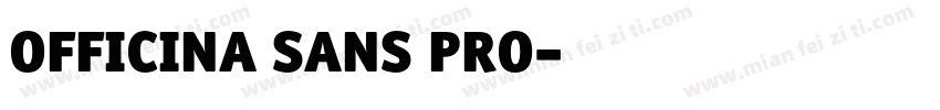 officina sans pro字体转换